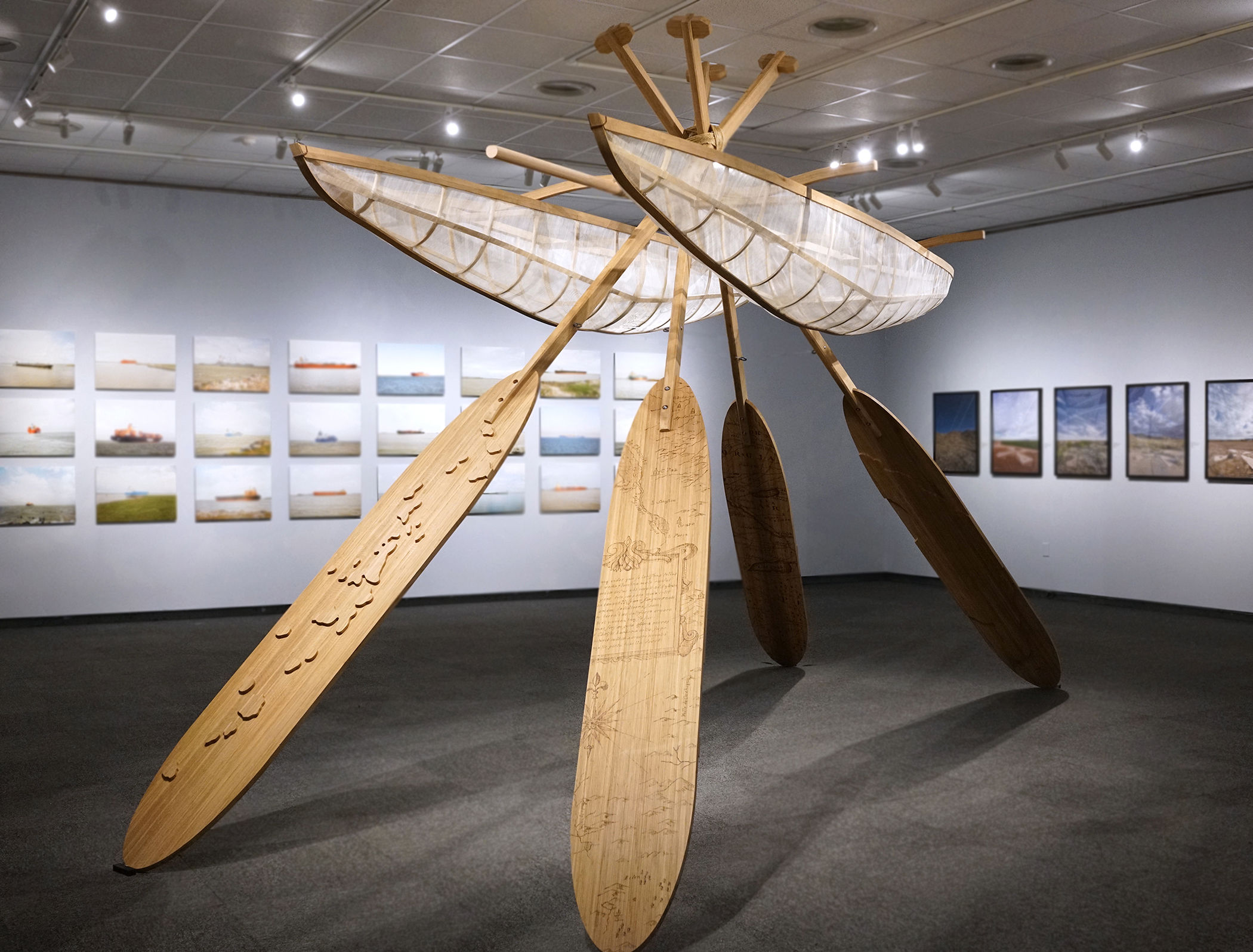 Installation view of "Holo Mai Pele."