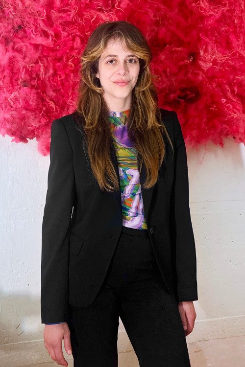 Leandra Agazzi in her studio in Zurich, 2025